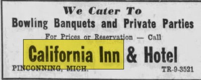 California Inn - May 04 1956 Article